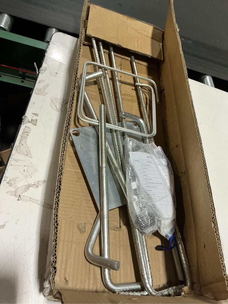Condition photo showing Good Condition for basketball hoop anchor kit, jukfita ground anchor for hoop reinforcement & easy installation 7 in - with accessories