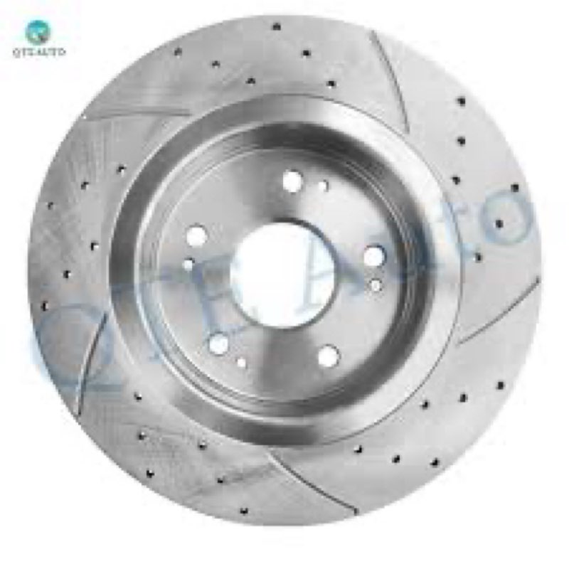 DFC 2-Wheel Drilled & Slotted Brake Rotor Set For 2013-2015 Honda Accord ( similar )