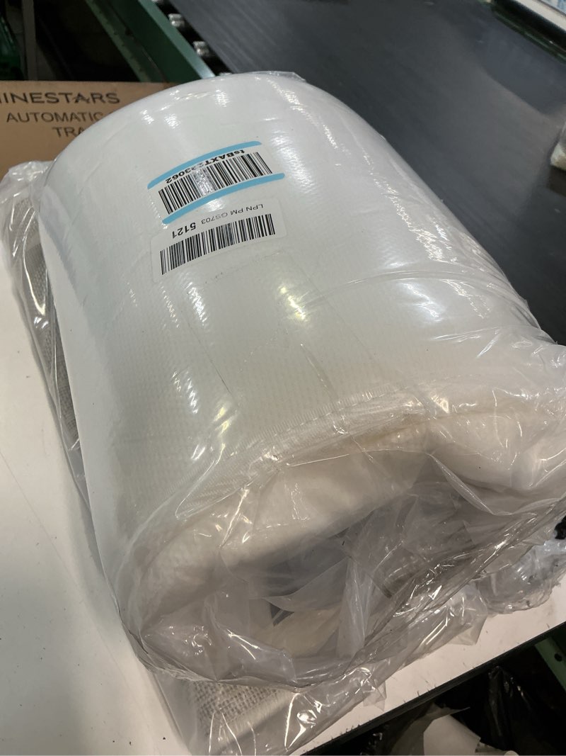 Condition photo showing New/Like New for 5x52x27.5 toddler mattress, medium firm with high density foam, edge reinforced, odorless and steady, certipur-us, pure white 01-pure white