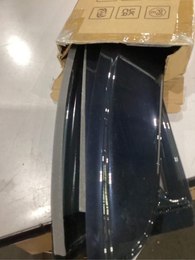 Condition photo showing As Is for ikon motorsports window visors compatible with 2013-2017 honda accord 9th gen sedan only, acrylic smoked jdm stick on external wind deflectors, 2014 2015 2016 mugen style smoke/tinted