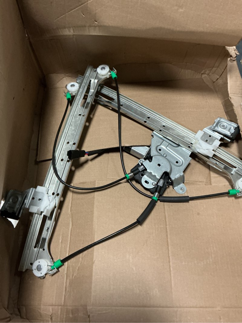 Condition photo showing As Is for front left drivers side power window regulator with motor fit 2002-2009 for chevrolet/for gmc trailblazer/envoy 2005-2009 for saab 9-7x 2003-2008 for isuzu ascender 2004-2007 for buick rainier