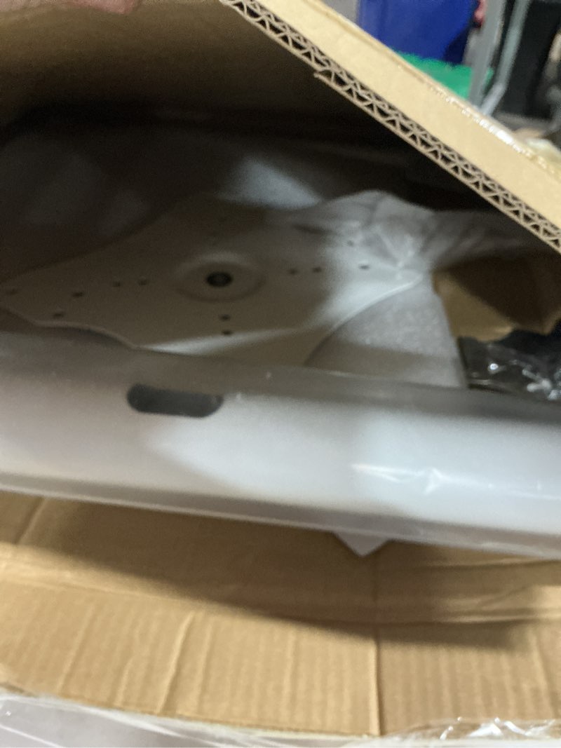 Condition photo showing As Is for Mobile TV Stand Rolling TV Cart with Wheels for 32-75 Inch Flat/Curved Led/LCD/OLED Portable Floor TV Stand with Shelf, Height Adjustable Heavy-Duty Holds up to 180lbs,Max VESA 600 * 400mm (White)