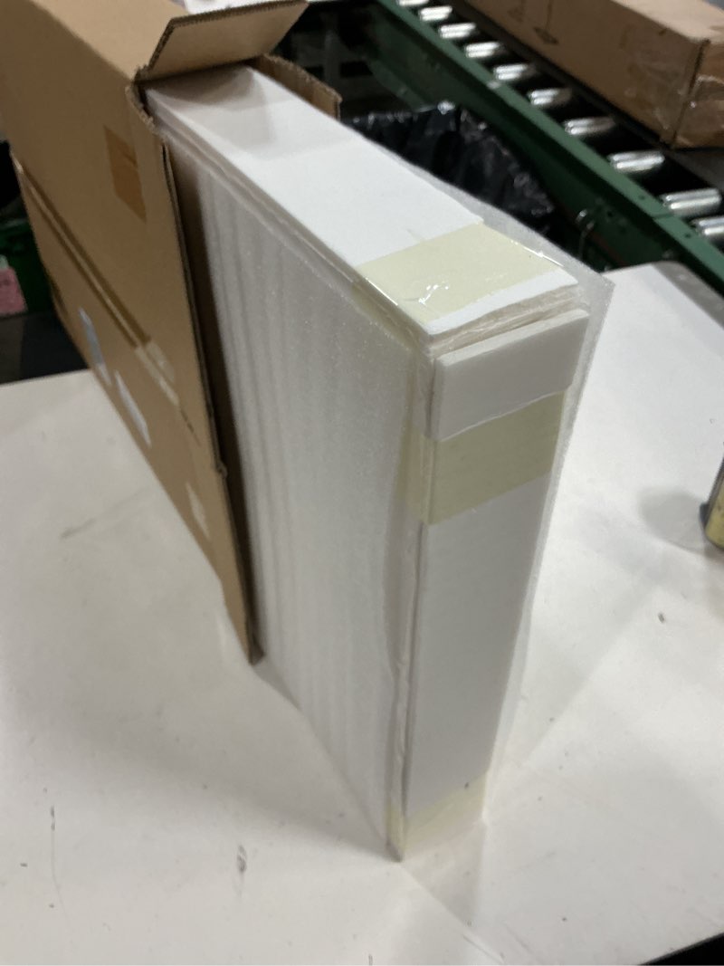 Condition photo showing New/Like New for foam board 16x20 inch, 3/16 inch thick, 12 pack, white foam core board, strong & rigid, double-sided large poster board for crafts, school projects, painting, presentation & display 16*20in