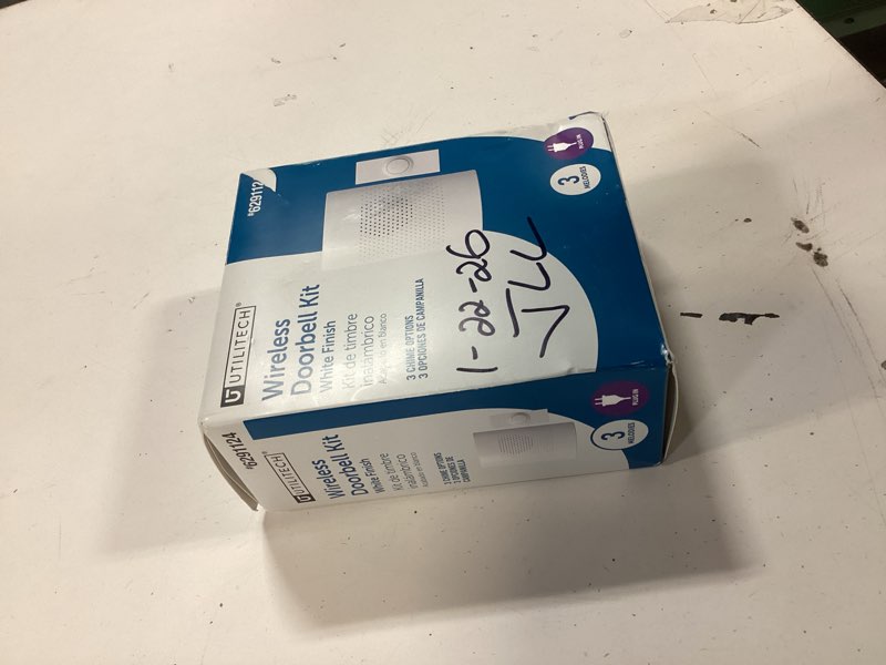 Condition photo showing As Is for Utilitech White Wireless Doorbell Doorbell kit Item #6291124 | Model #18000319