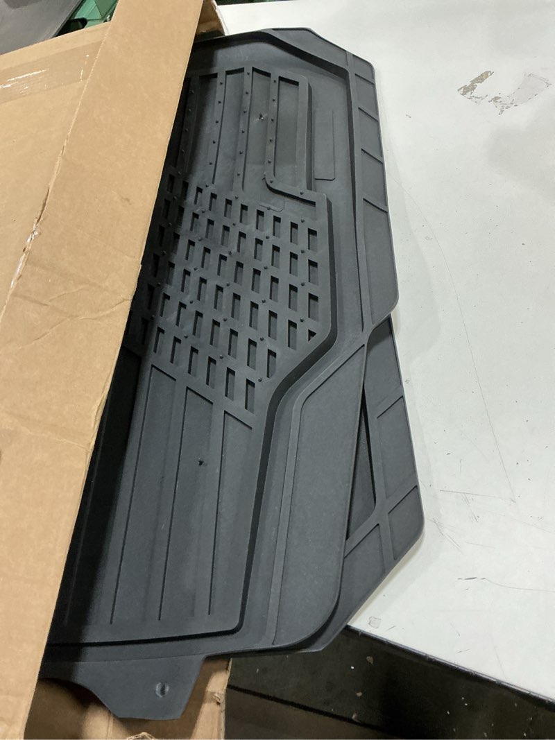 Condition photo showing As Is for Skechers Heavy Duty Rubber Car Floor Mats,Dual Color Design Floor Mats,All Weather Car Mats,Waterproof Trim to Fit Universal Floor Car Accessories,Automotive Floor Mats for Cars Trucks Suvs,Purple