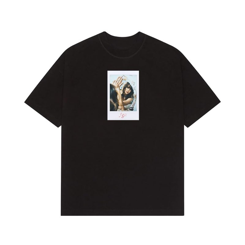 lisa unisex-adult official polaroid t-shirt, black large black