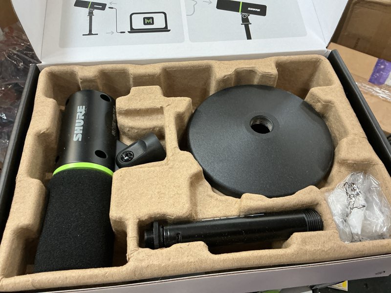 Condition photo showing Good Condition for shure mv6 gaming microphone, dynamic usb pc mic for video games & streaming - desktop stand, background noise cancellation, tap-to-mute & 3.5mm output for real-time headphone monitoring