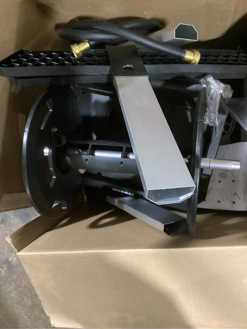 Condition photo showing Good Condition for possibly incomplete ,kobalt aluminum 200-ft cart hose reel