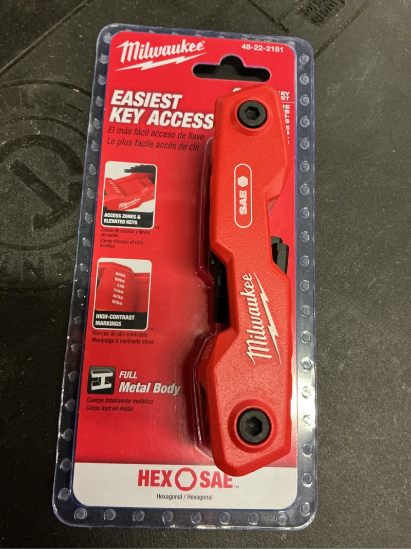 Condition photo showing Good Condition for folding sae hex key set (9-piece)