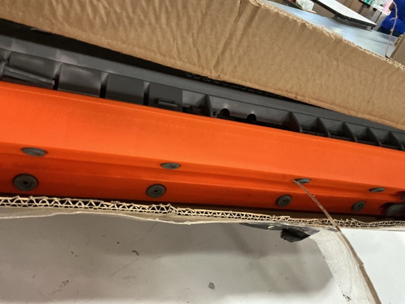 Condition photo showing Good Condition for amazon basics rectangular folding sawhorse - set of 2, 900 pound capacity, orange and grey