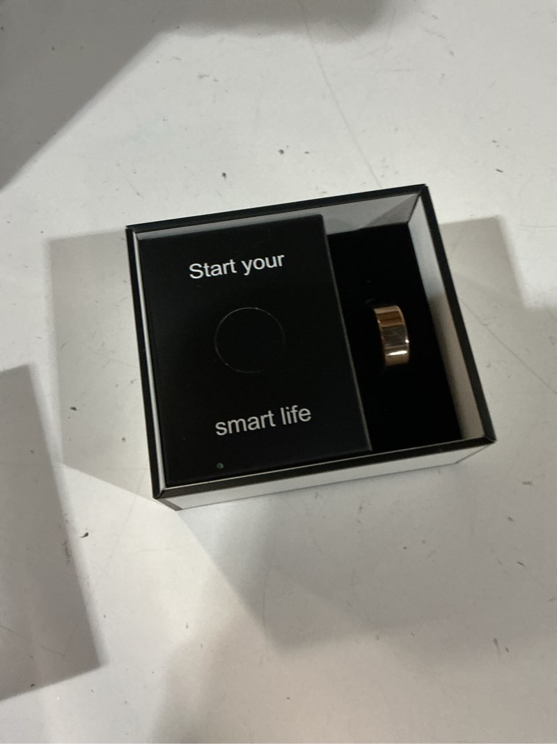 Condition photo showing New/Like New for smart ring health tracker, sleep/exercise monitoring, ios /android compatible, ip68 water resistance, no subscription required, 5-day battery life, suitable for both women and men (rose gold, 7) rose gold 7