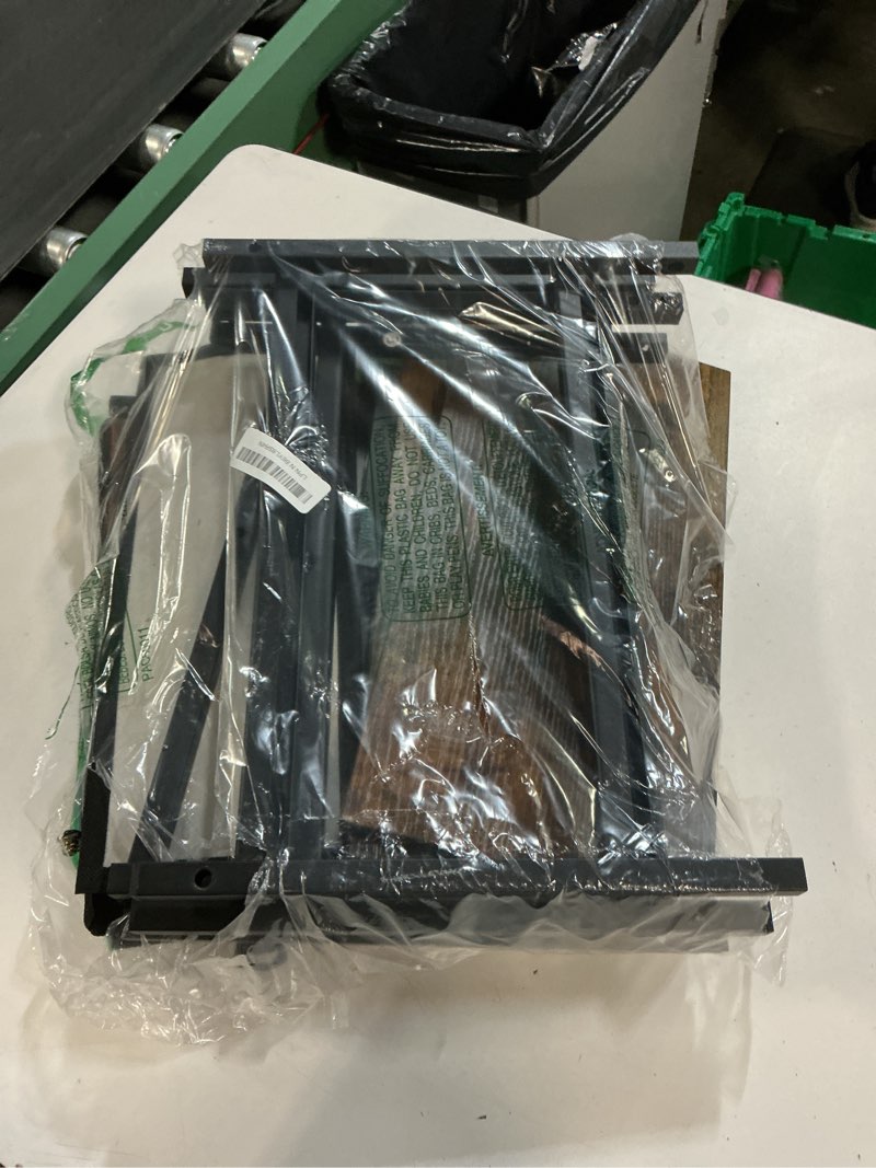 Condition photo showing As Is for tutotak small narrow end table, set of 2, side table, nightstand with 2 cloth drawers, couch table, for living room, bedroom, bedside, brown tb01bb054 brown ordinary