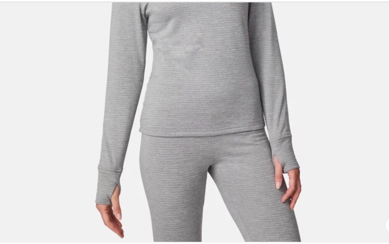 women's force grid fleece base layer top grey xxl