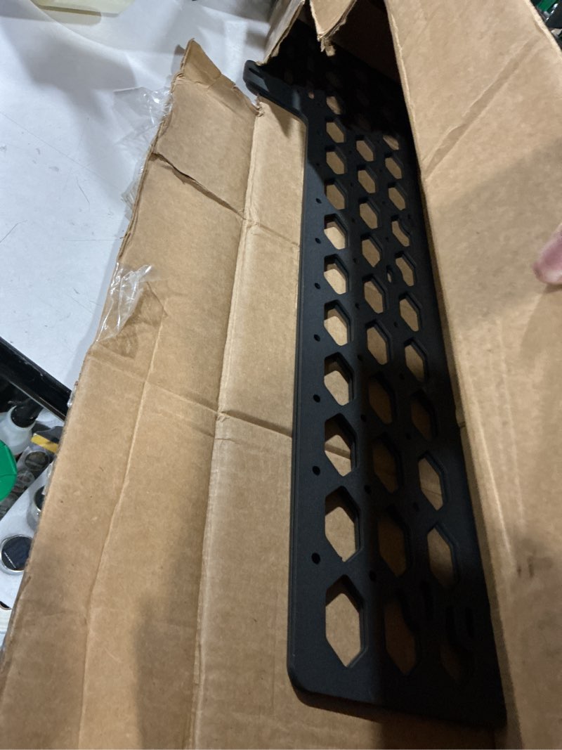Condition photo showing As Is for rough country bed molle panel kit for toyota tacoma (2024–2026) - fits 5' bed only, driver & passenger side steel bed storage system driver & passenger side panel kit