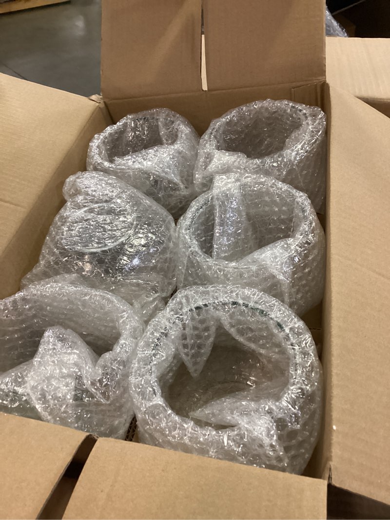 Condition photo showing Good Condition for 48 Pcs Glass Bubble Bowl Vase Bulk, Clear Round Glass Centerpiece Bowls for Valentine's Wedding Table Decor, Fish Flower Bud Vase Terrarium for Event Party DIY (3.5" h X 4.7" w) 48 3.5"H x 4.7"W