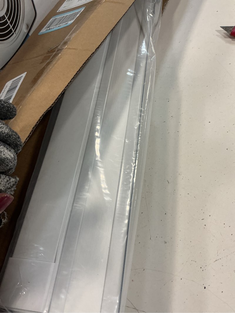Condition photo showing Good Condition for lazblinds no tools no drill cordless cellular shades, top down bottom up (tdbu) honeycomb shades for home, light filtering thermal insulation blinds for windows, 28" w x 48" h, white light filtering - white 28" w × 48" h