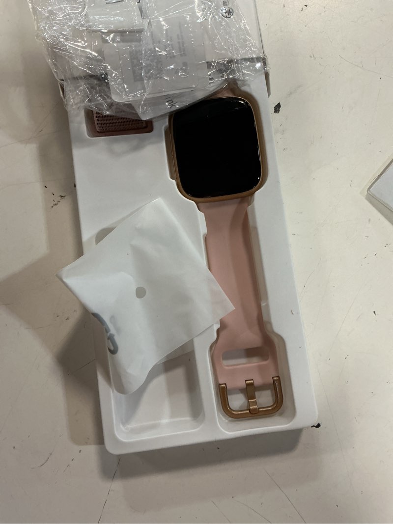 Condition photo showing Good Condition for smart watch for women, answer/make call, 1.85" amoled always-on display screen smartwatch for iphone & android, 3atm waterproof fitness tracker with heart rate/sleep/spo2 monitor, 100+ sport modes pink 1.85