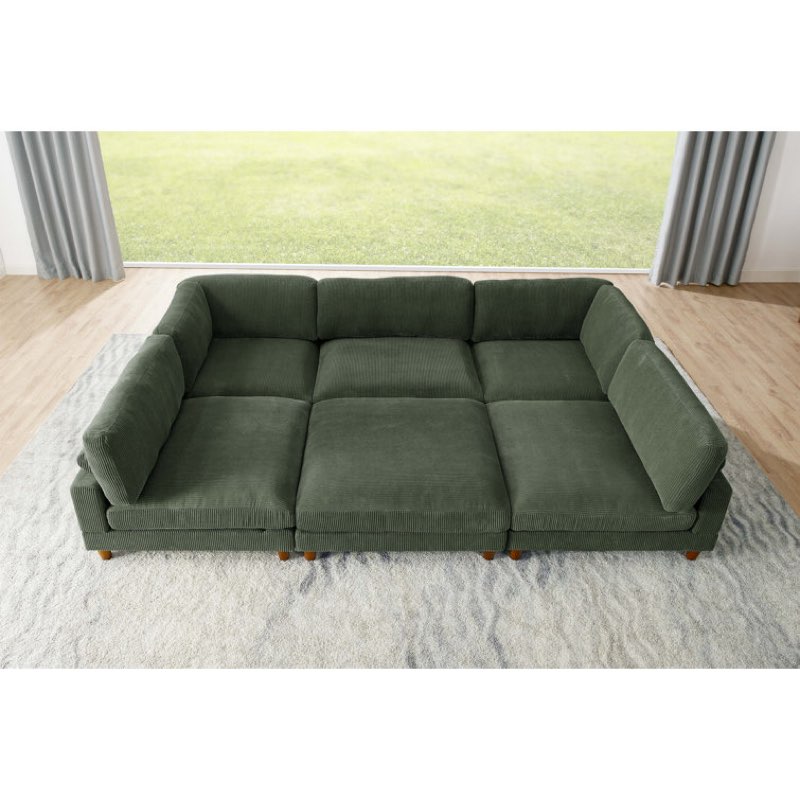Incomplete box 1 only) Espinosa 6 - Piece Slipcovered Cord