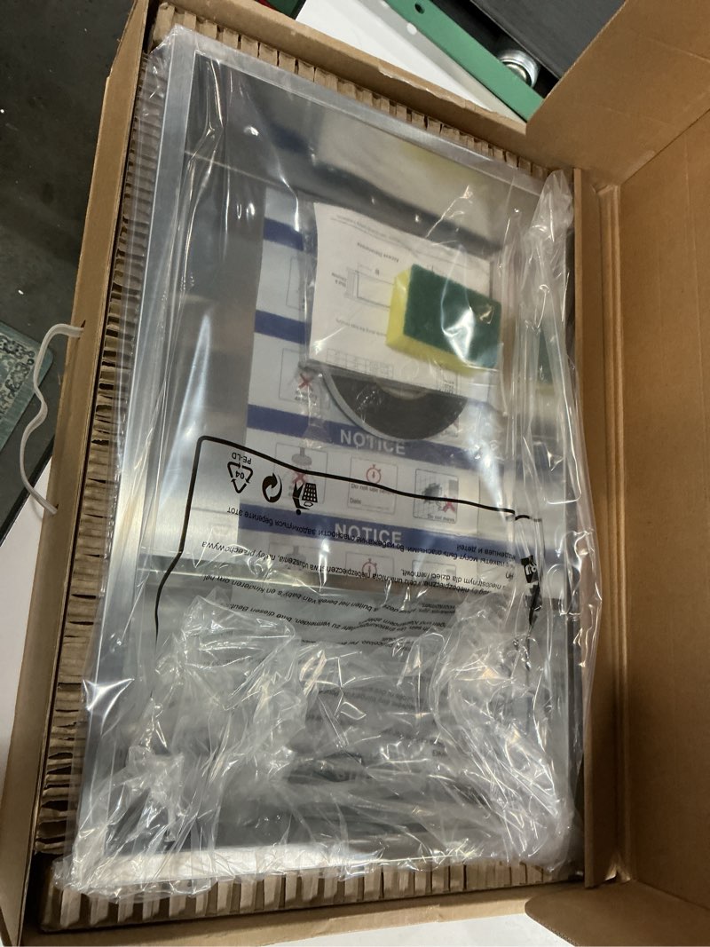 Condition photo showing New/Like New for Stainless Steel Shower Niche 18" X 12", No Tile Needed Wall Niche Double Shelves, Recessed Shower Shelf for Bathroom Storage, Brushed Nickel Brushed Nickel 12X18"