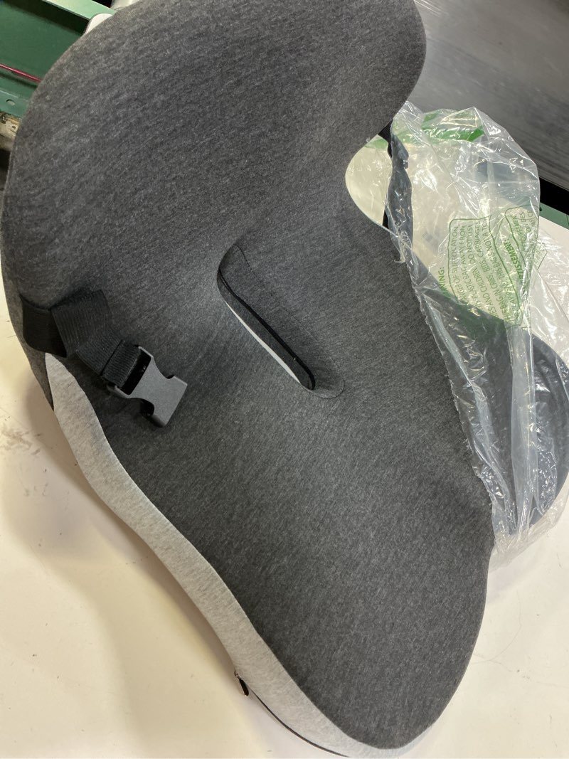 Condition photo showing Good Condition for seat cushion, office chair cushions for tailbone relief, seat cushions for office chair with l-shaped ergonomic design & adjustable strap