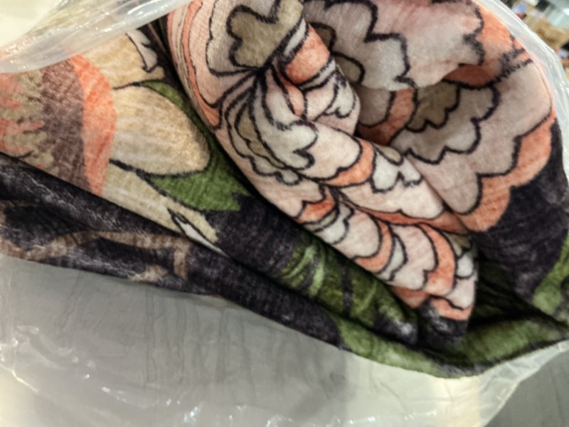 Condition photo showing Good Condition for GarveeHome Plum Pink Floral Botanical Washable 5x7 Rug for Living Room, Black Purple Vintage Boho Cottage Throw Rugs Low Pile Carpet for Bedroom Dining Nursery Rug 5' x 7' (Rectangular) Deep Blackened Plum