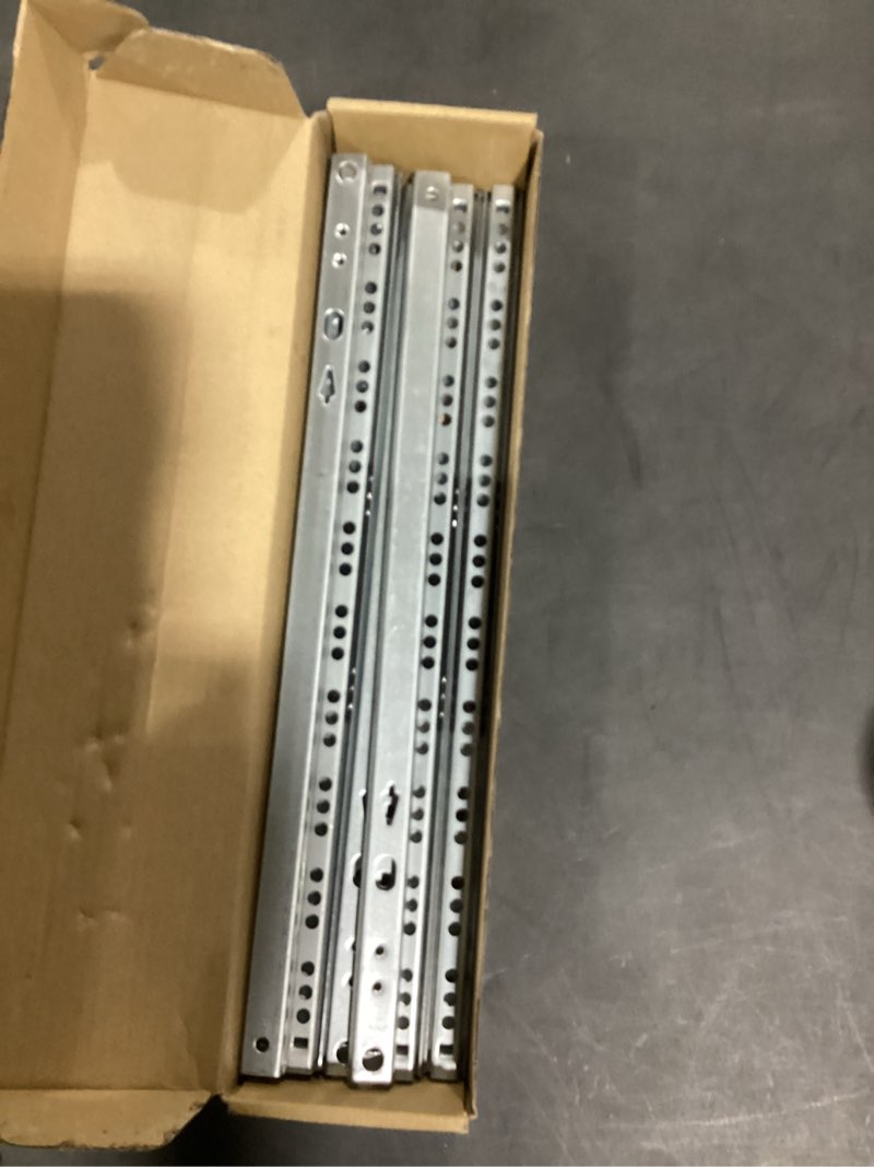 Condition photo showing Good Condition for thin drawer slides 14 inch, 2-way slide track rail - low profile metal ball bearing drawer slides full extension, for kitchen cabinet, dresser & diy furniture (8 pcs) 14inch 8.0