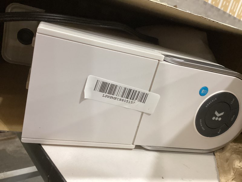 Condition photo showing As Is for Keurig K-Slim Single Serve K-Cup Pod Coffee Maker, Multistream Technology, 3 Brew Sizes, Slim and Sleek Design, 46oz Removable Reservoir, White