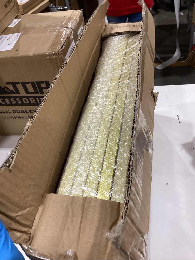 Condition photo showing Good Condition for U-Shaped Metal Arched Flower Rack Perfect for Wedding Decorations and Celebrations 7.2 x 4.2 FT Wedding Arch Frame for Birthdays, Parties, and More (Gold)