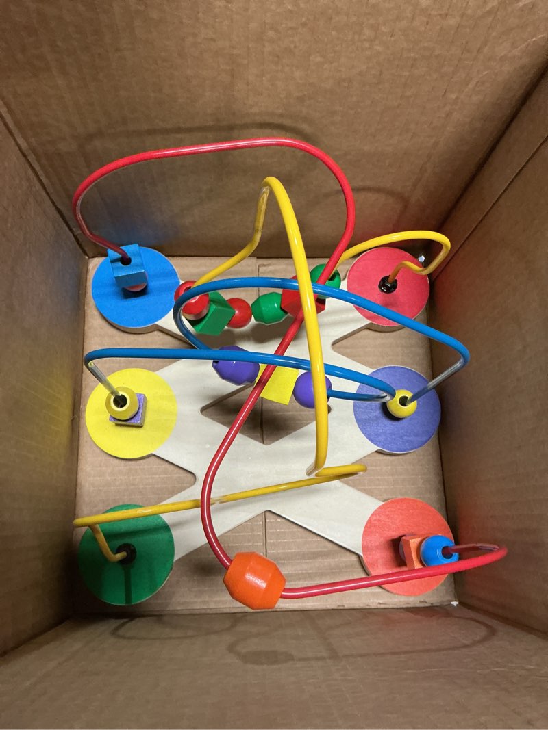 Condition photo showing Good Condition for Melissa & Doug Classic Bead Maze - Wooden Educational Toy Wooden Bead Maze Toy for Toddlers Ages 3+ Frustration-Free Packaging