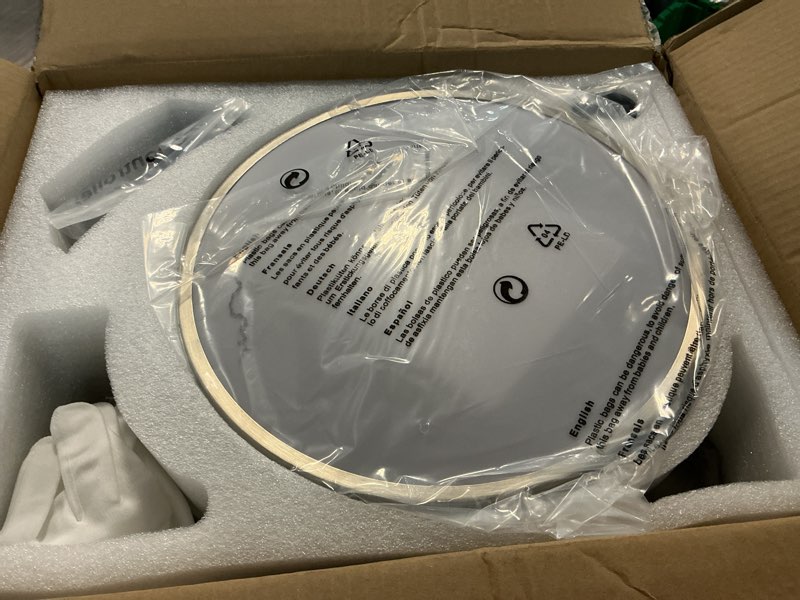 Condition photo showing Good Condition for sterren 30" retractable ceiling fans with lights, dimmable led ceiling fan remote control, modern small fan light for bedroom living room dinning room kitchen, 3000k-6500k, 6 speed (brushed nickel)