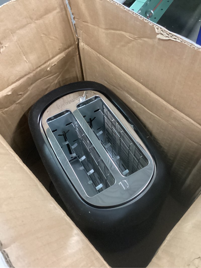 Amazon Basics 2 Slice Toaster, With 6 Browning Settings, Extra Wide Slots For Bagels and Special Bre