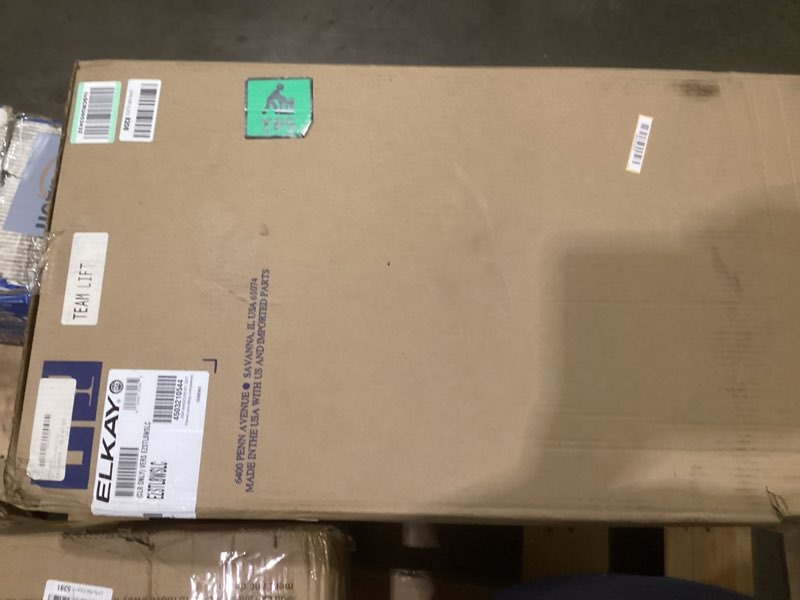 Condition photo showing As Is for Incomplete missing bottle station *Elkay EZSTL8WSLK Bottle Filling Station, Medium, Light Gray Granite