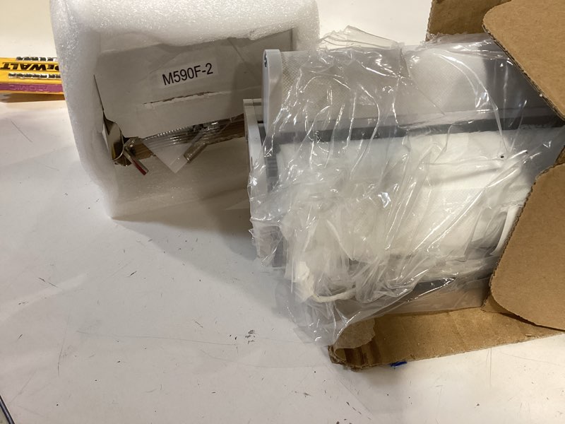 Condition photo showing Good Condition for grandekor no drill cordless zebra blinds, dual layer light filtering day & night roller shades, inside mount free-stop privacy window shades for home, easy install(27" w x 64" h, white) white - no drill 27"w x 64"h