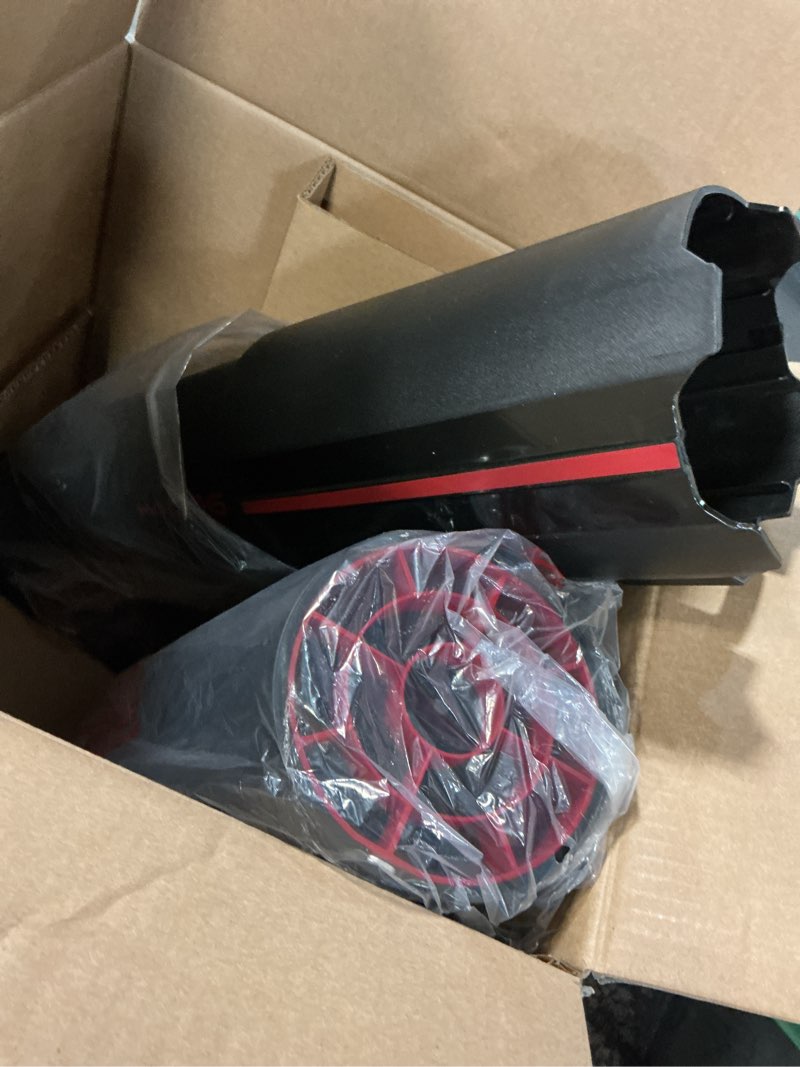 Condition photo showing As Is for toro flex-force 60-volt 900-cfm 165-mph battery handheld leaf blower 4 ah