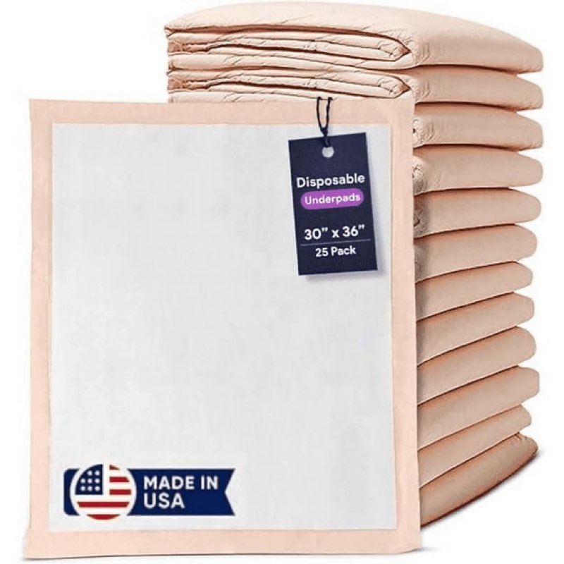 chucks® premium disposable underpads 30”x36” ultra thick super absorbent chux incontinence bed pads 