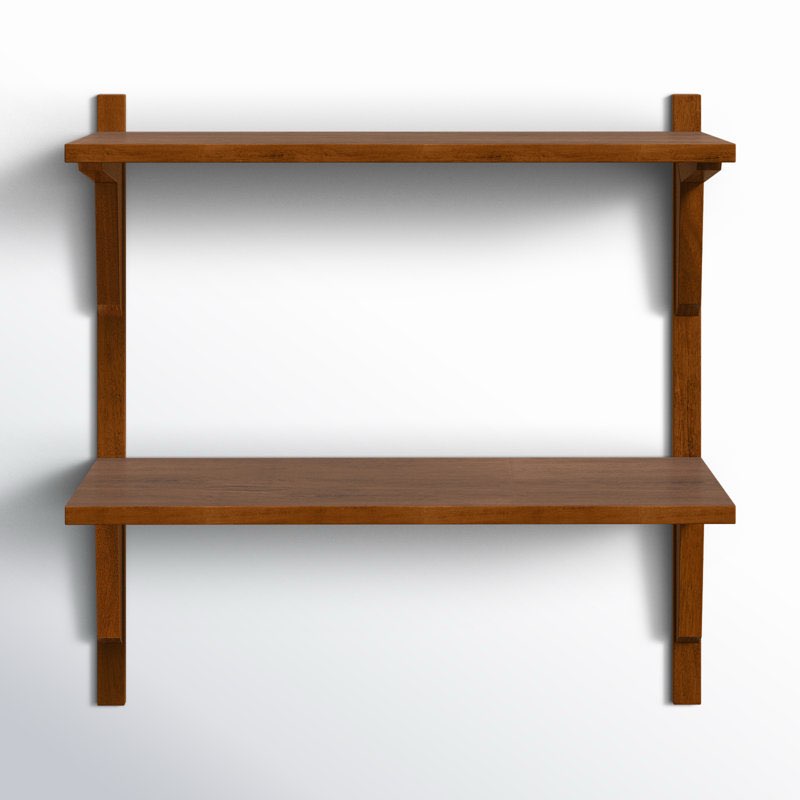 Baez 2 Piece Poplar Tiered Shelf