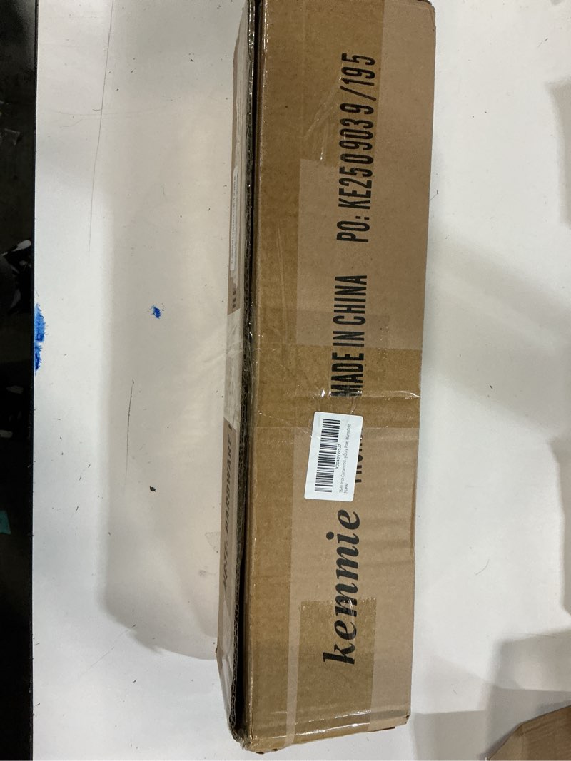 Condition photo showing New/Like New for 16-86 Inch Curtain rods, 1 Inch Diameter Splicing and Telescoping Structure Window Treatment Rods Set Adjustable Drapery Rods Heavy Duty Pole, Warm Gold Warm Gold 16-86\"