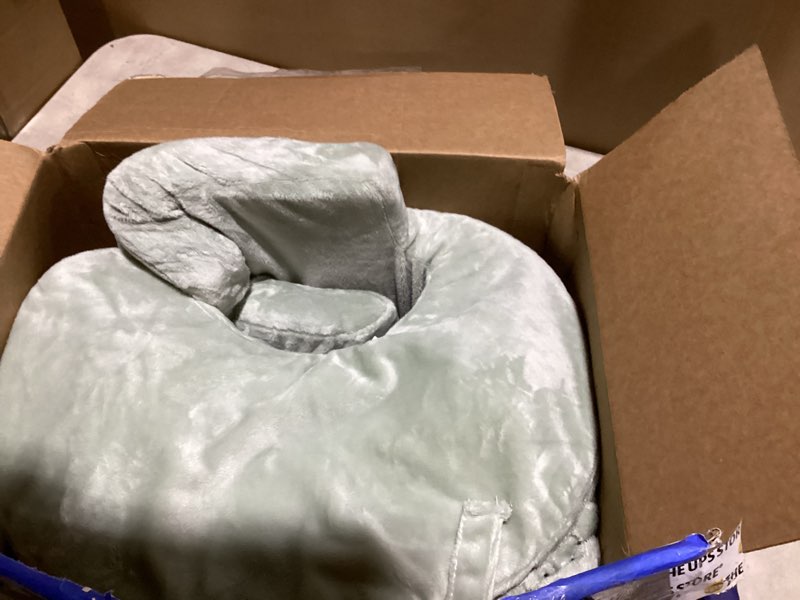 Condition photo showing Good Condition for My Brest Friend Super Deluxe Nursing Pillow - Enhanced Comfort & Ergonomic Breastfeeding Pillow for Ultimate Support For Mom & Baby - Adjustable and with Handy Side Pocket, Platinum