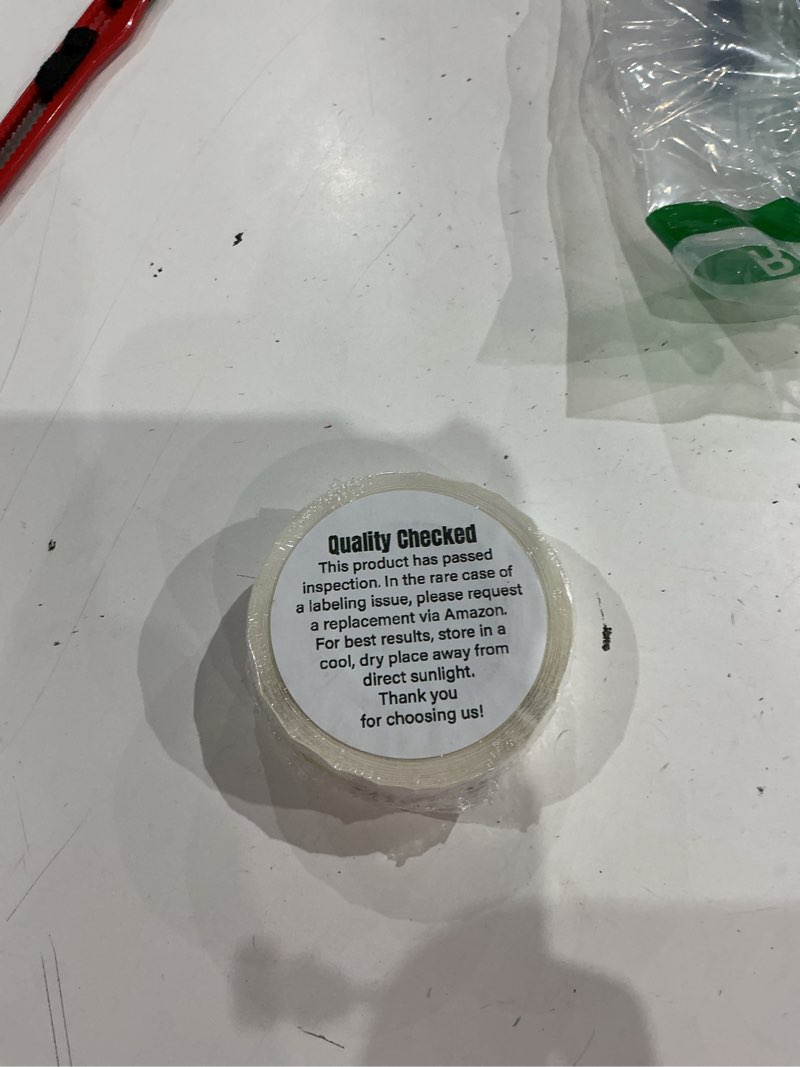 Condition photo showing As Is for 1-100 numbered stickers, 10 repeating sets, 1-inch consecutive numbers, 1000 labels per roll for organization, inventory, crafts, and more
