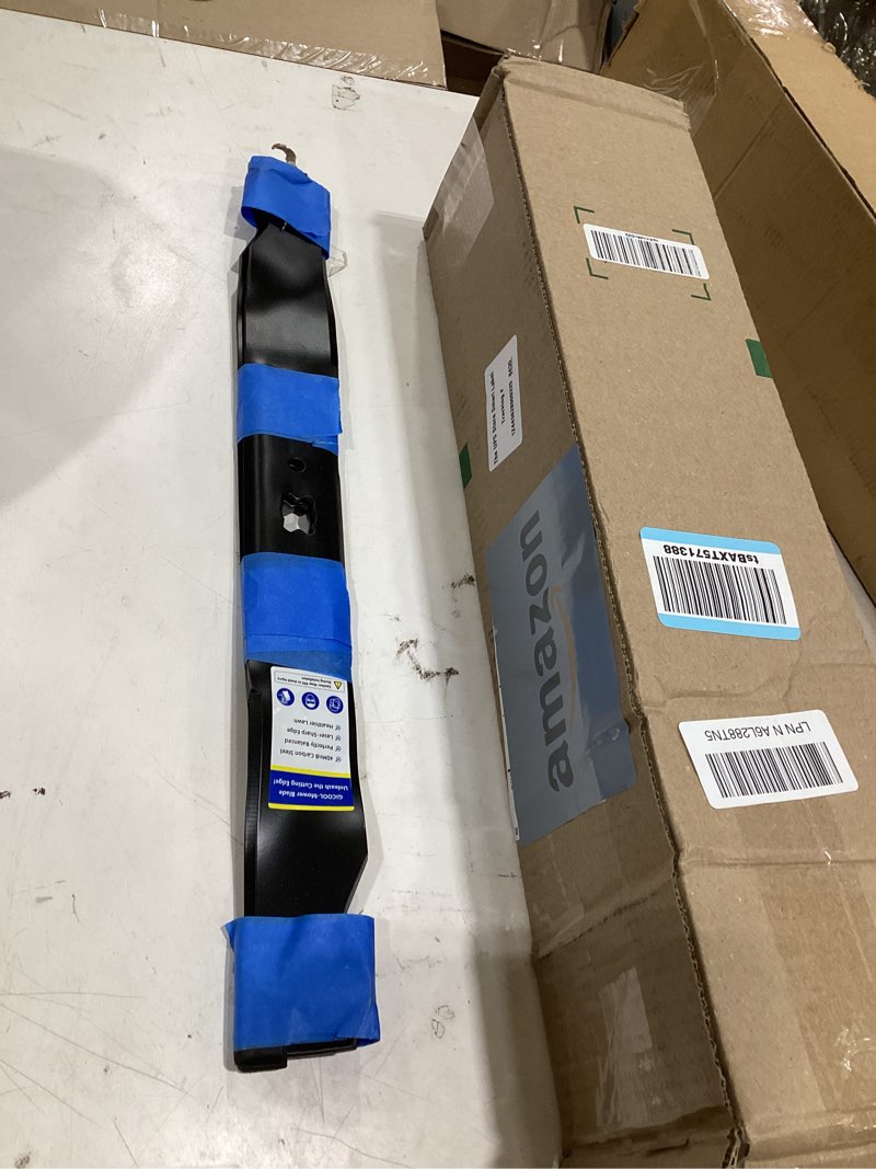 Condition photo showing Good Condition for gicool 21 inch mulching blade for mtd troy-bilt cub cadet craftsman lawn mowers, fits tb110 tb230 tb240 tb210, replaces 942-0741a 742-0741a 742-04100 942-0741 cmxgzam100067, 2 pack