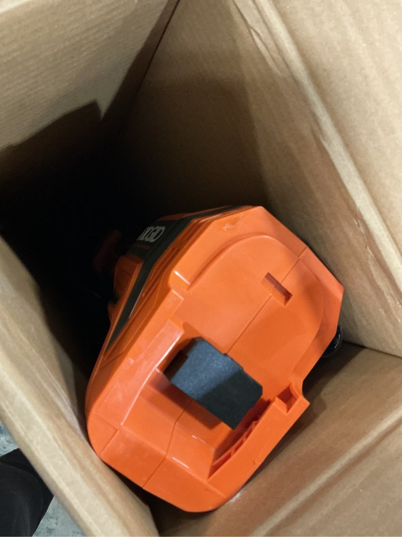 Condition photo showing As Is for ridgid 18v brushless 14 in. cordless battery string trimmer (tool only)