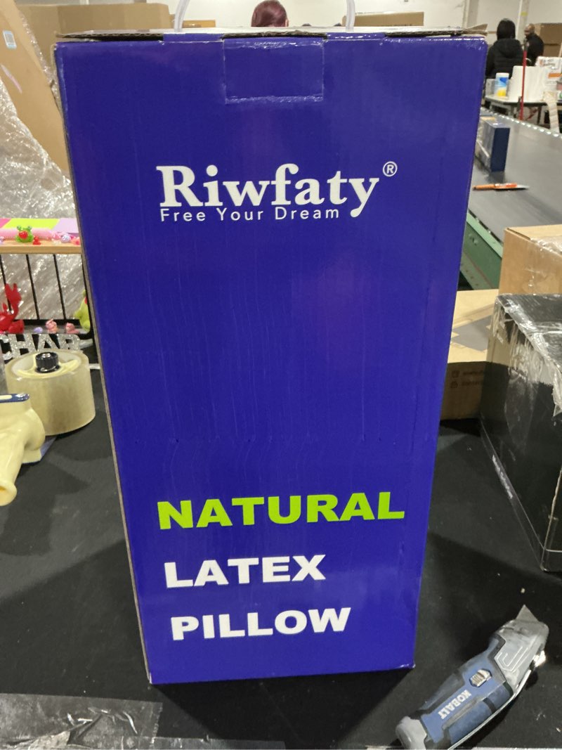 Condition photo showing Good Condition for 100% Natural Talalay Latex Pillow Queen Size, Breathable Neck Support Bed Pillow for Side, Back, and