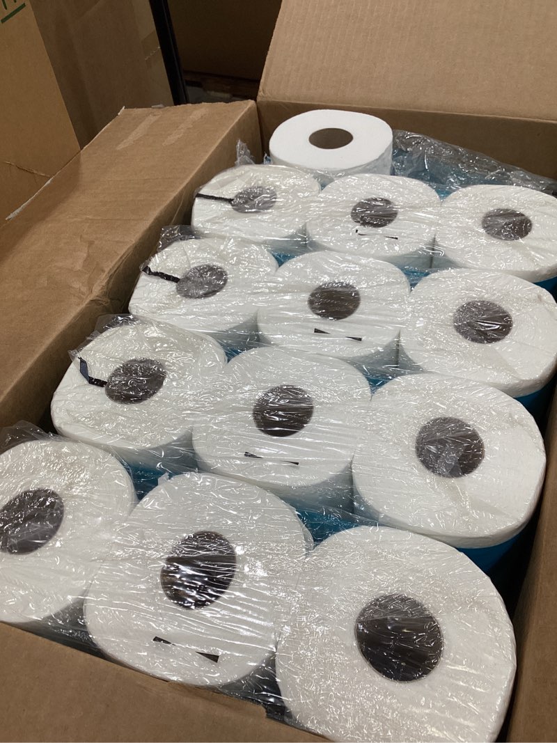 Condition photo showing As Is for amazon basics 2-ply soft toilet paper, 30 rolls (5 packs of 6), 350 sheets per roll, septic safe, equivalent to 185 regular rolls 350 sheet (pack of 30)