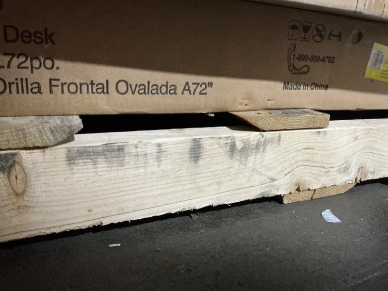 Condition photo showing Good Condition for Echo 71.97 in. Bow Front Rectangular Pure White Desk