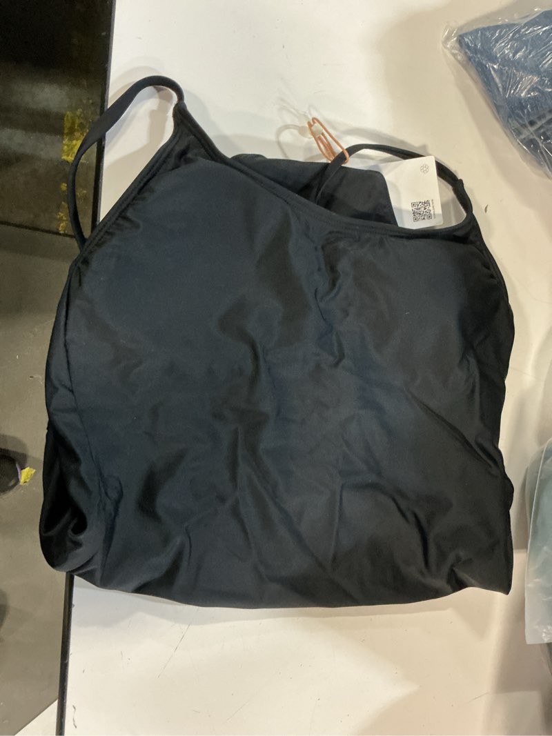 Condition photo showing Good Condition for quince italian cami one-piece swimsuit, s, black