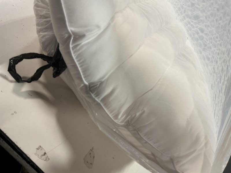 Condition photo showing As Is for MINUPWELL 2 Packs Ultra Flat Pillows for Sleeping Thin, 7D High Support 2.5 inch Height Ultra Thin Pillows,Slim Bed Pillows for Stomach Sleeper,King Size -18x36 in