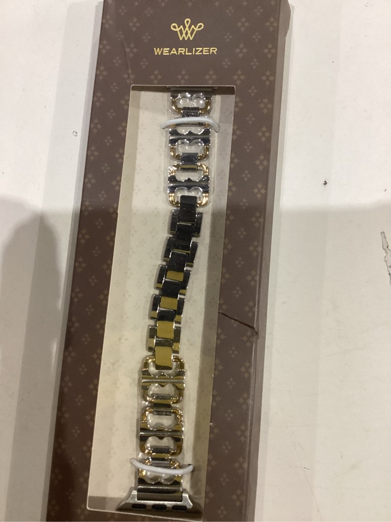 Wearlizer Compatible with Apple Watch Band 42/46/38/40/41/44/45/49mm Women, Dressy Pretty Stainless 