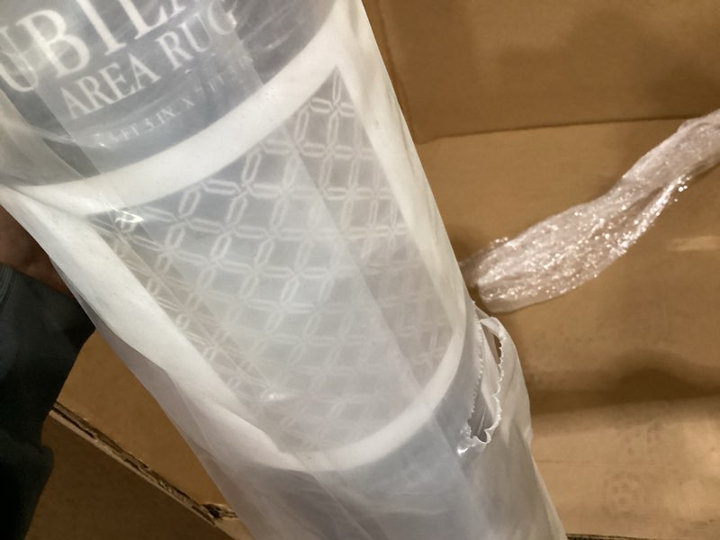 Condition photo showing New/Like New for Nourison Jubilant Eclectic Retro Trellis Indoor Rug 5ft 3in