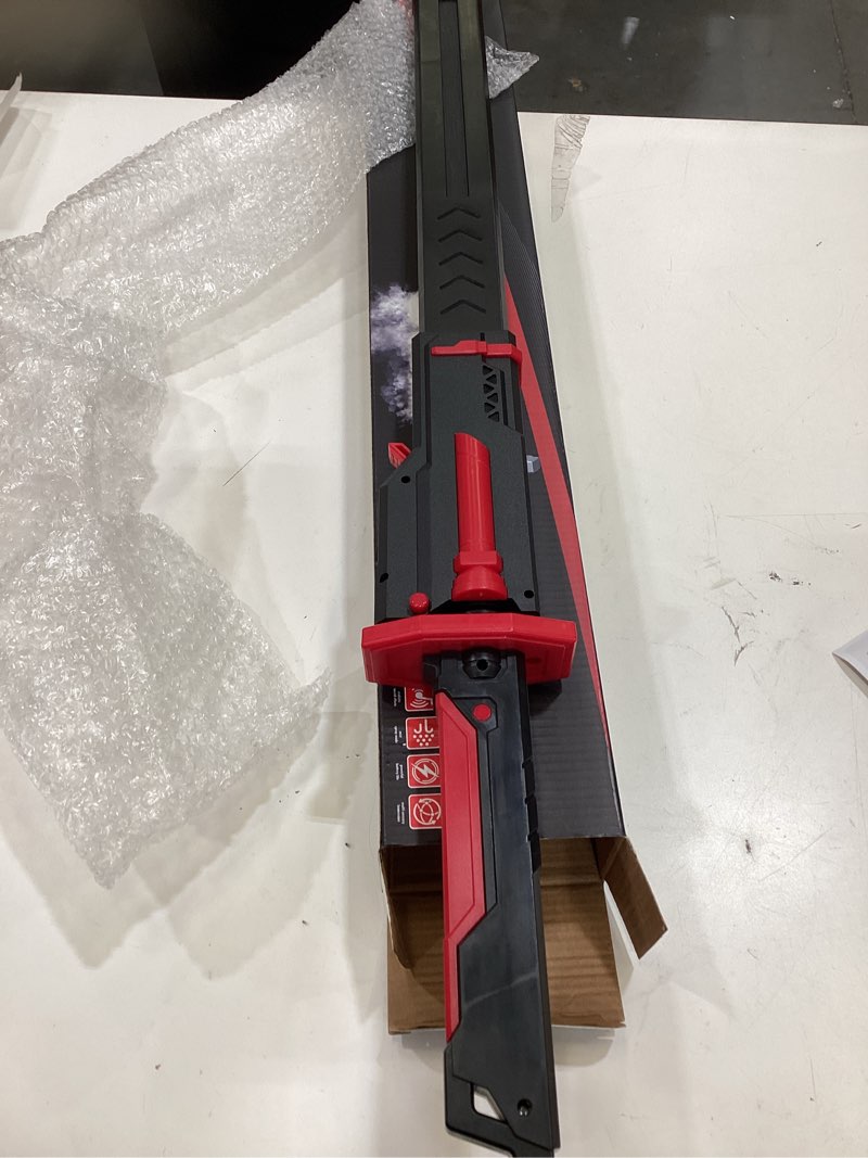 Condition photo showing Good Condition for rgb light up saber toy with smoke mist effect, 7 color neon lightsaber, sound effects and impact sensing, usb-c rechargeable toy sword for kids, 31.5 inch