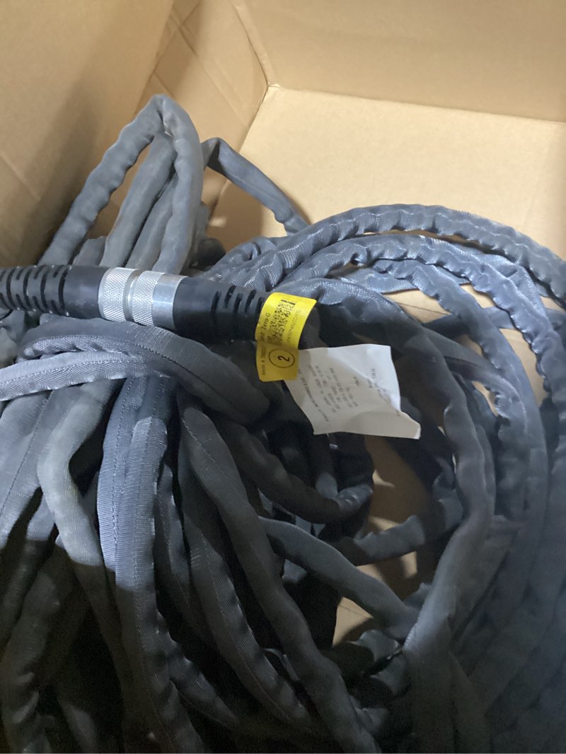 Condition photo showing As Is for Zero-G Teknor Apex 5/8-in x 100-ft Premium -Duty Kink Free Woven Gray Hose